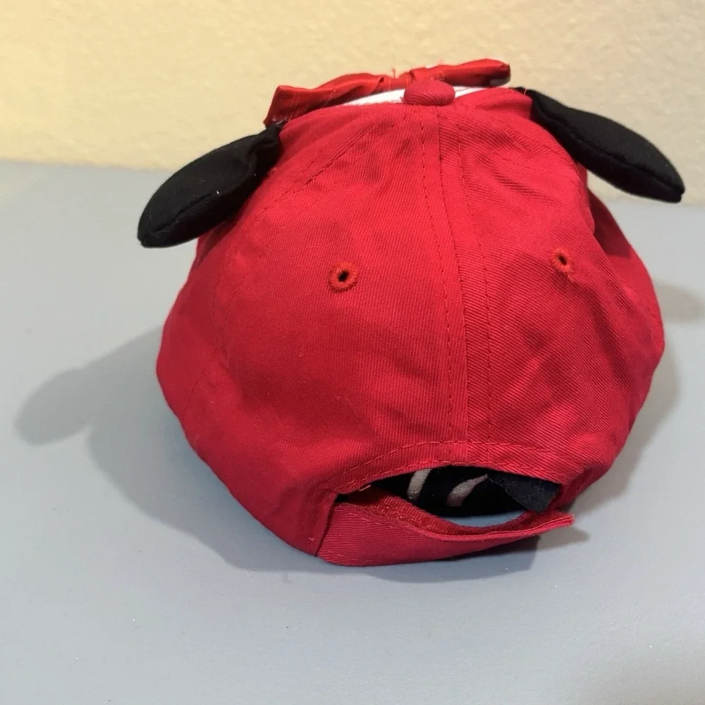 Disney Minnie Mouse Red Hat Cap Youth Kids Adjustable Strapback Gift Travel